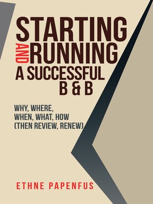 cover image of Starting and Running a Successful B & B